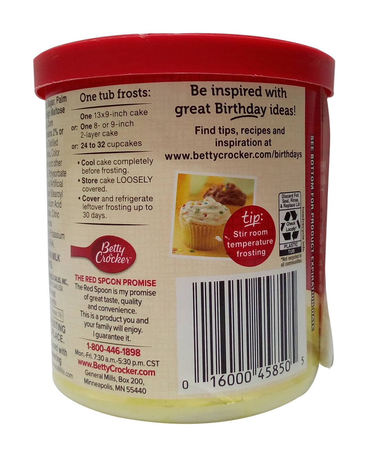 Betty Crocker Rich and Creamy Frosting - Lemon, 453g Jar