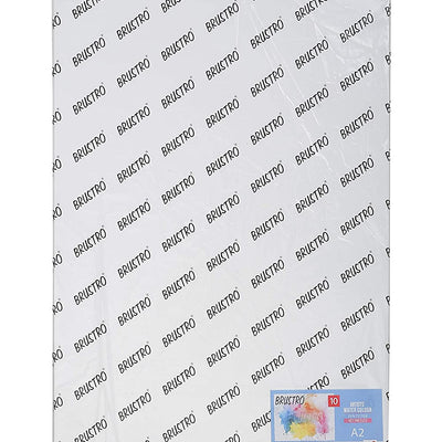 Brustro Artists' WC paper 25% cotton HP 300 Gsm A2 (10 Sheets)