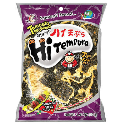 TAOKAENOI TEMPURA SEAWEED 40G SMOKED BBQ FLAVOUR