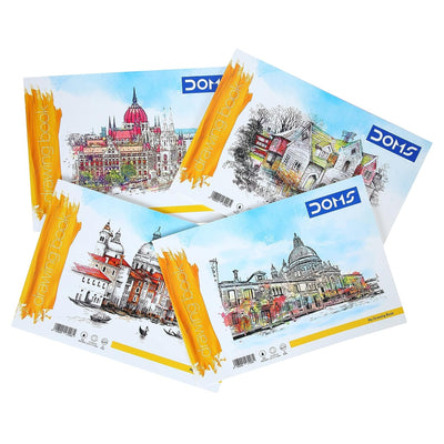 Doms Yellow Drawing Book - Plain
