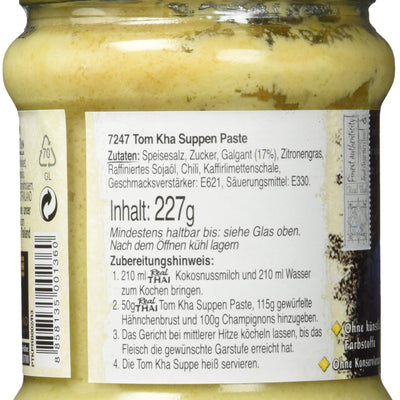 Real THAI Original Thai Cuisine Tom Kha Soup Paste, 8 oz ℮ 227 g