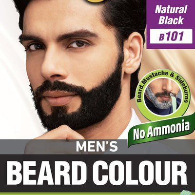 Bigen Men's Beard Color, 20g+20g - Natural Black B101