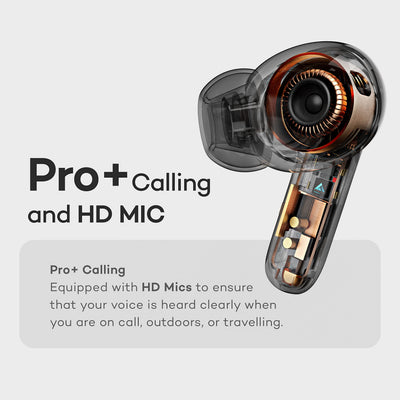 Boult Audio Z20 Truly Wireless in Ear Earbuds with 51H Playtime, Zen™ Clear Calling ENC Mic, Made in India, Low Latency Gaming, Rich Bass Drivers, IPX5, Voice Assistant, Bluetooth 5.3 Ear Buds (Black)