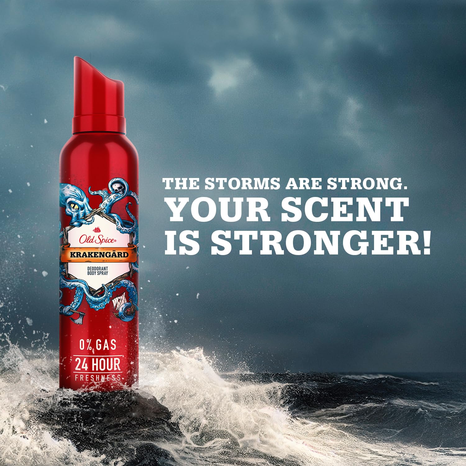 Old Spice No Gas Deodorant Body Perfume for Men Combo(Original, Lionpride & Krakengard), 140ml