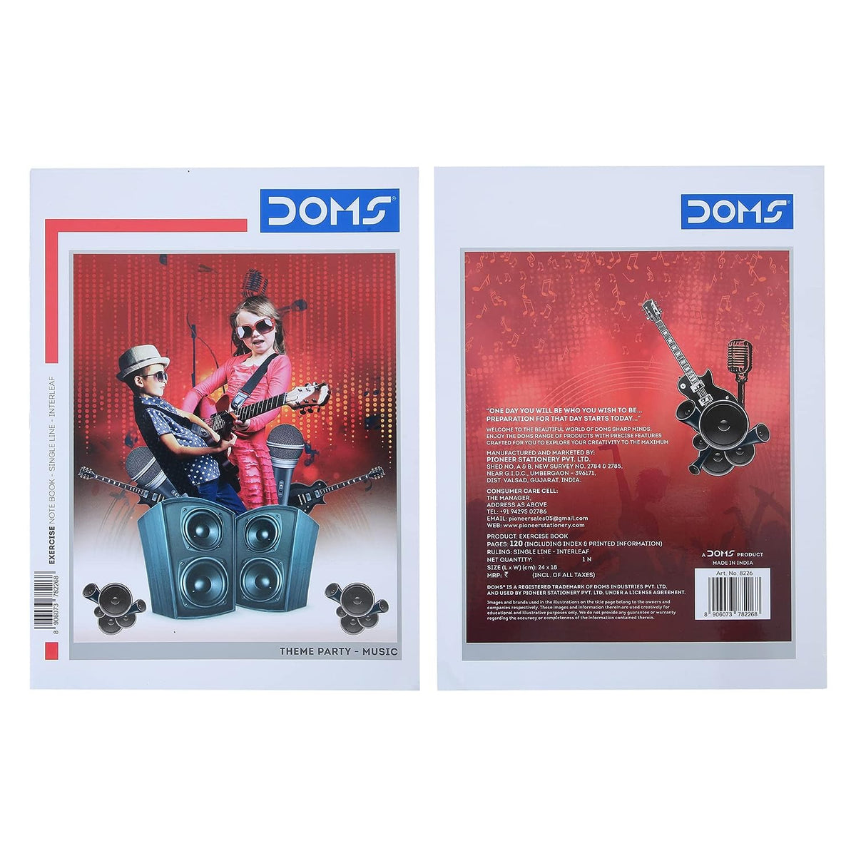 Doms Theme Party Series Notebook -  Single Line Interleaf