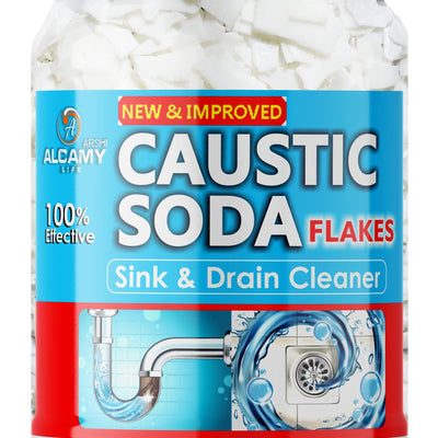 AAAL Caustic Soda Flakes 420gm | Chimney Cleaner, Pure & Powerful Drain Cleaner