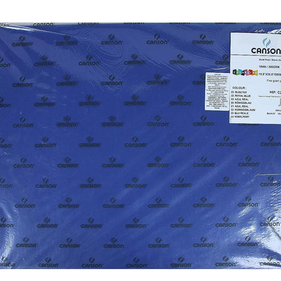 Canson Colorline 300 GSM Grainy 50 x 65 cm Coloured Drawing Paper Sheets(Royal Blue, 10 Sheets)