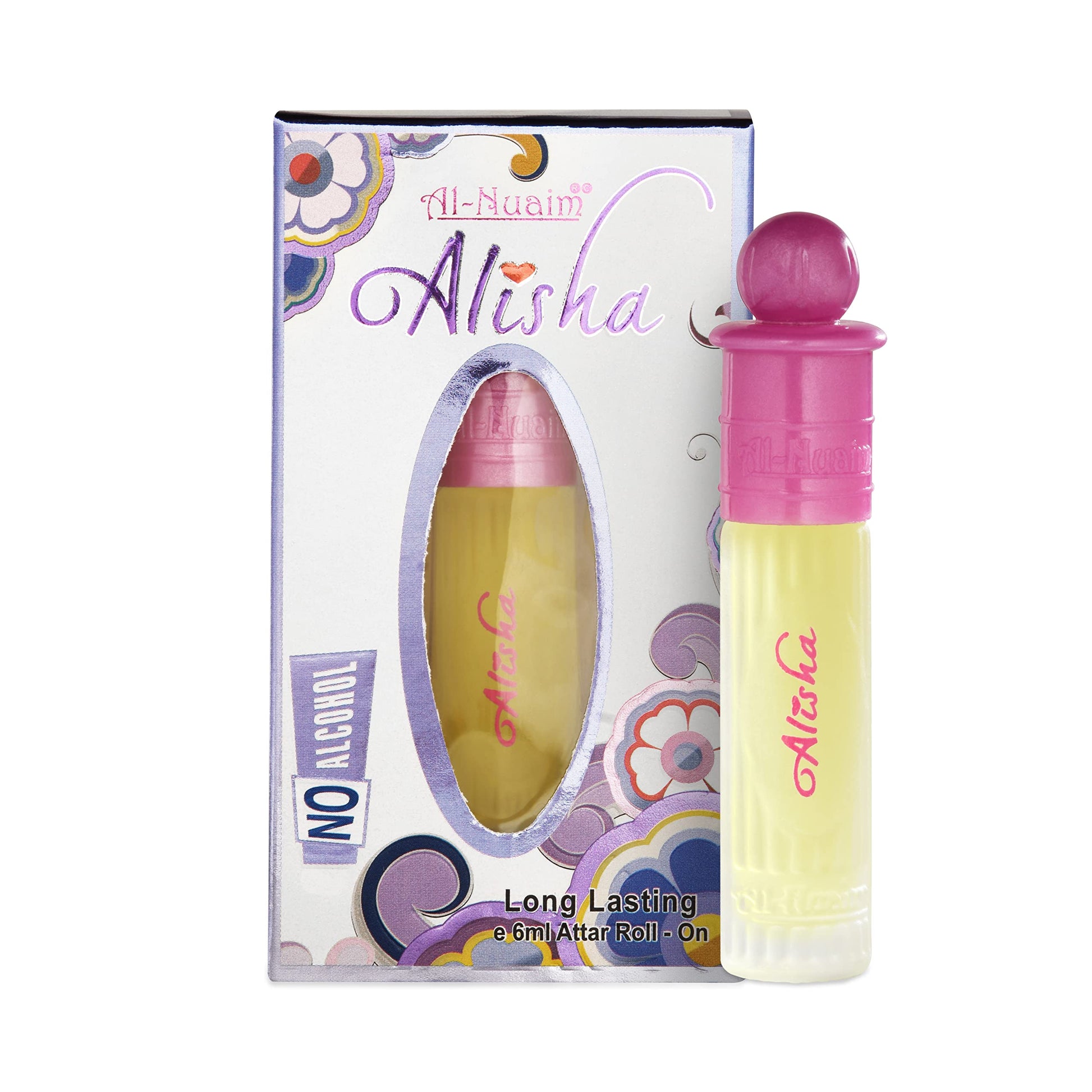 Al-Nuaim Silver Series |Alisha |Alcohol Free |Attar Roll On |Luxury Scent with Long Lasting Fragrance For Men & Women |6ml