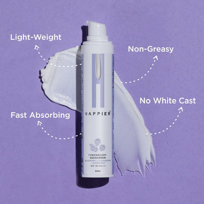 Happier Powerberry Sunscreen SPF 40 PA+++