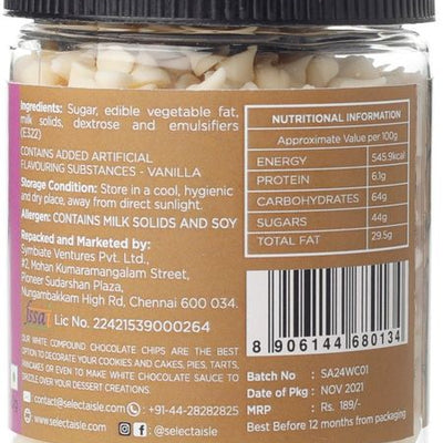 The Select Aisle White Chocolate Chips 150G
