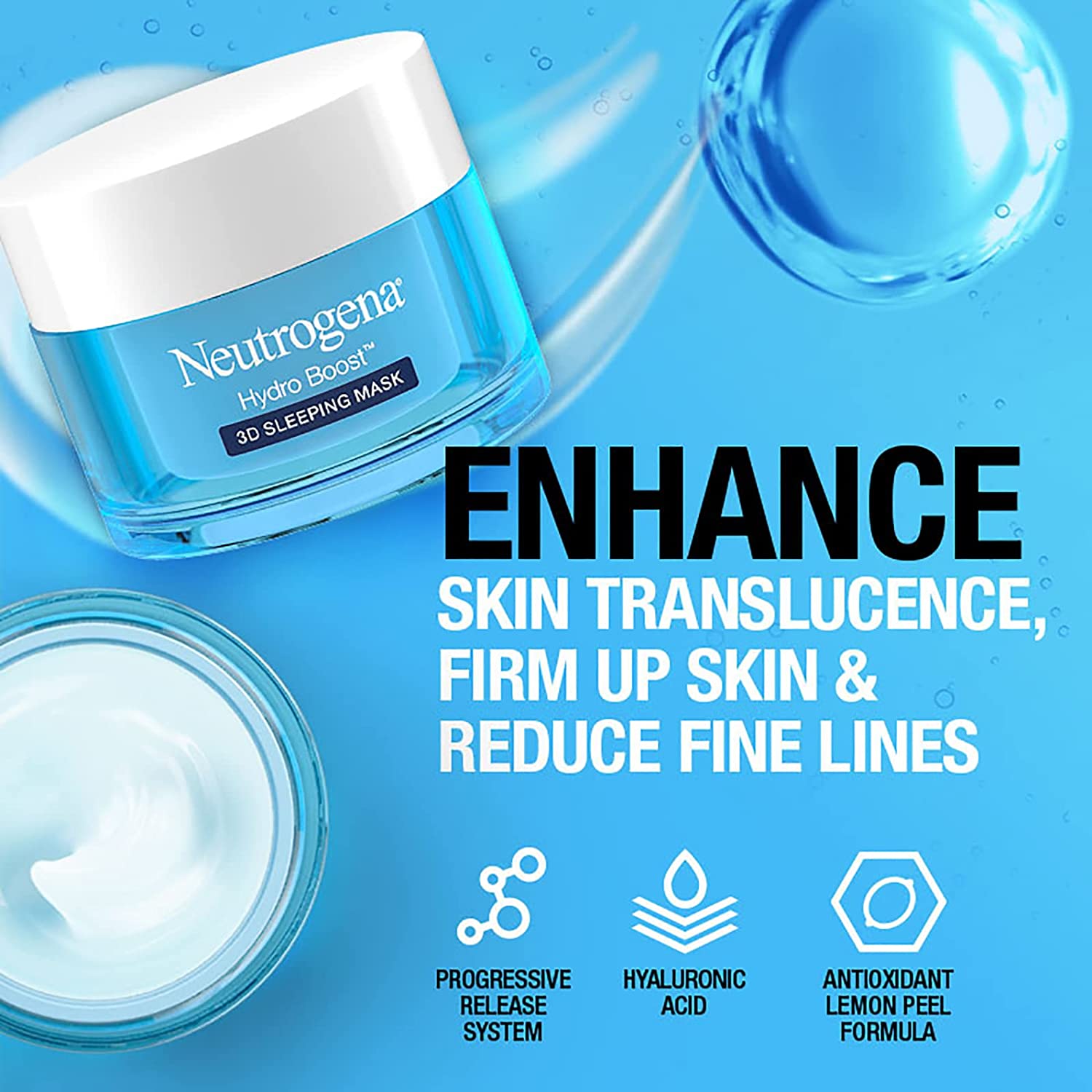 Neutrogena Hydro Boost 3D Sleeping Mask - 50 gms