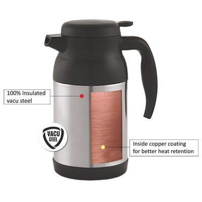Armour Double Walled Vacuum Insulated Carafe, 1200ml