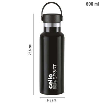 Aqua Bliss Flask, Vacusteel Water Bottle, 600ml