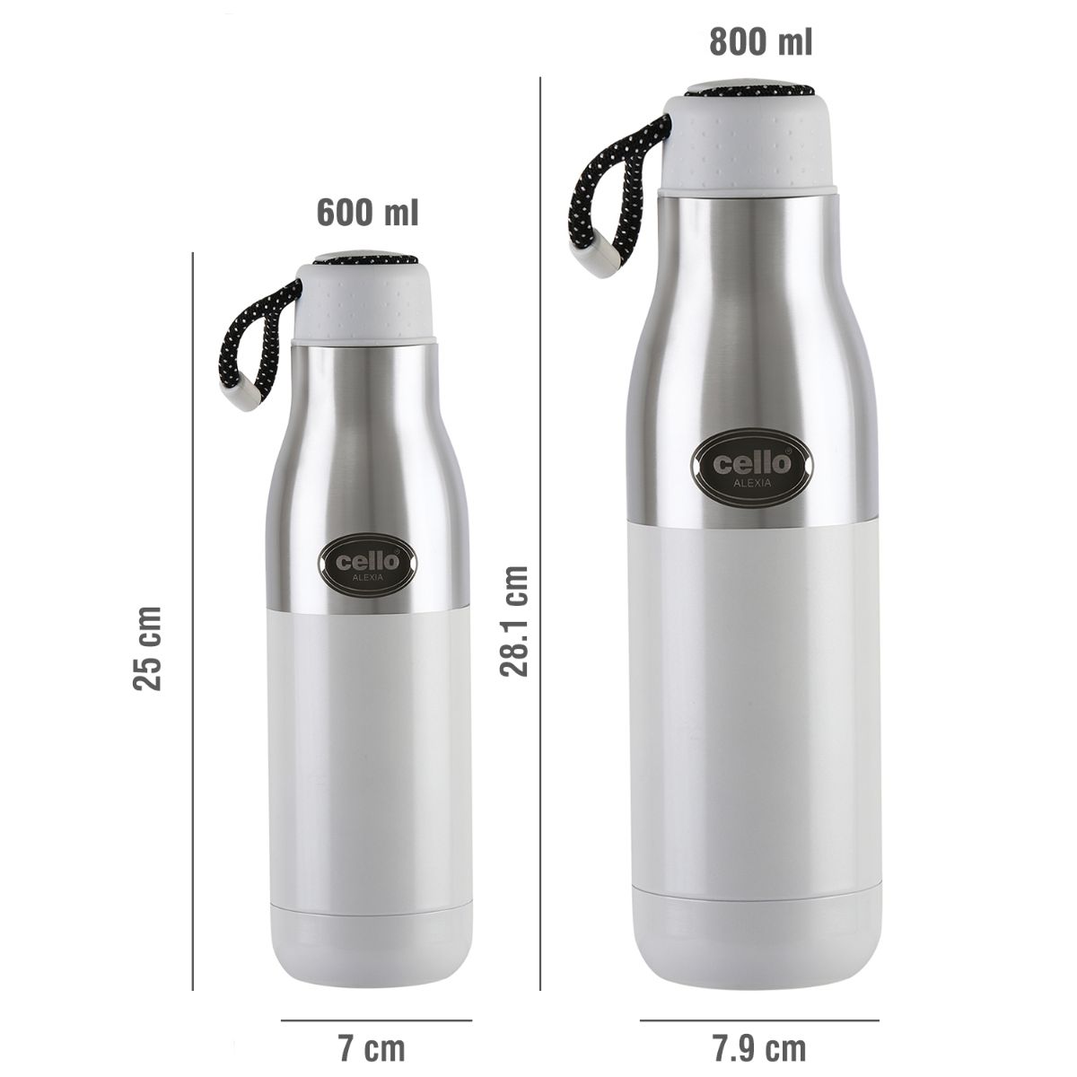 Alexia Flask, Vacusteel Water Bottle, 600ml