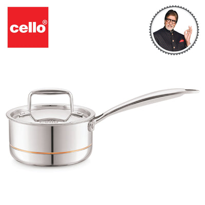 5-Ply Stainless Steel Sauce Pan with Lid