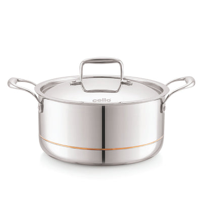 5-Ply Stainless Steel Casserole with Lid