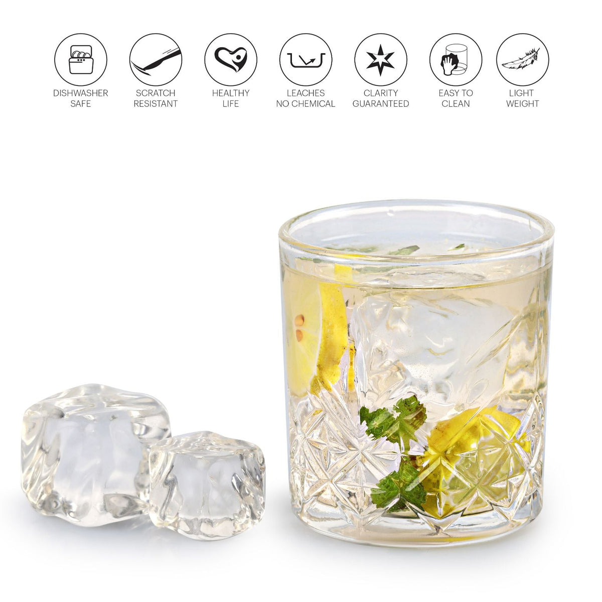 Classix Glass Tumblers, Set of 6