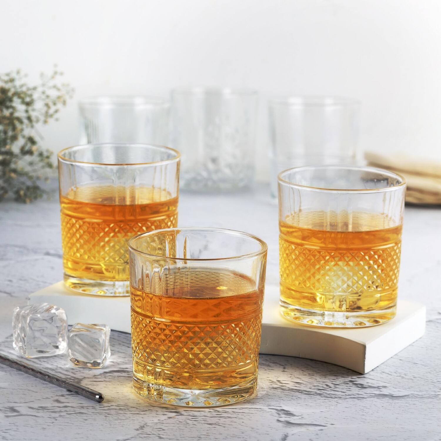 Brillant Glass Tumblers, Set of 6