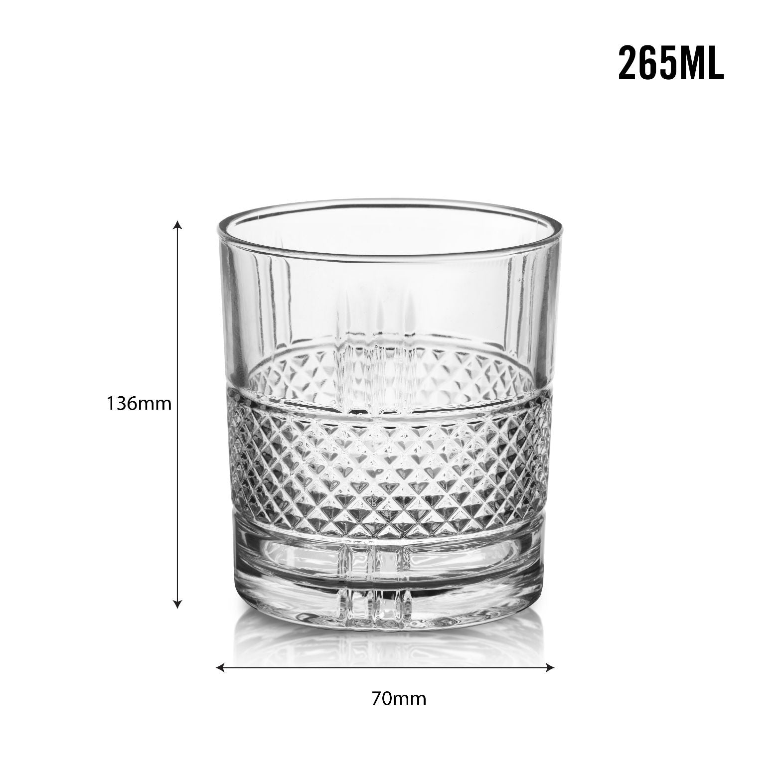Brillant Glass Tumblers, Set of 6