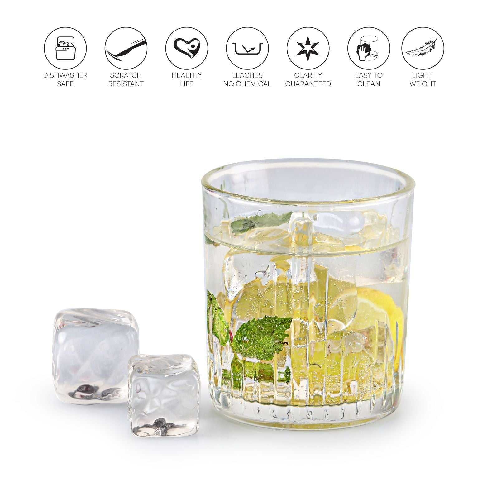 Brillant Glass Tumblers, Set of 6