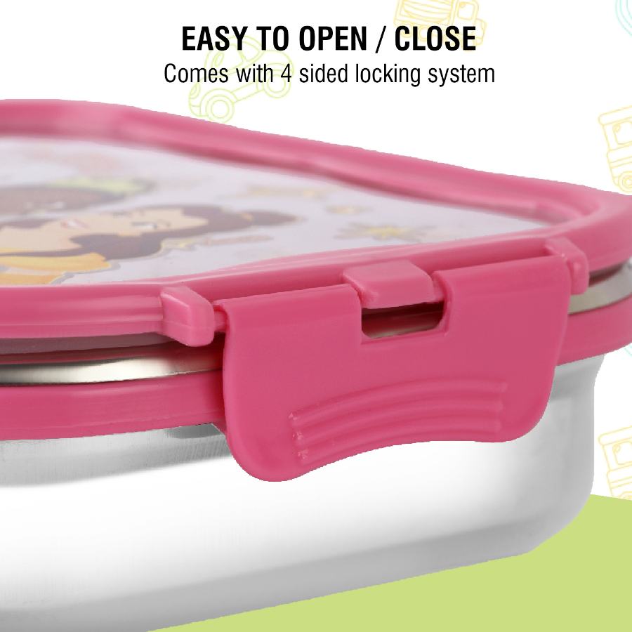 Click It Toons Stainless Steel Lunch Box, Big