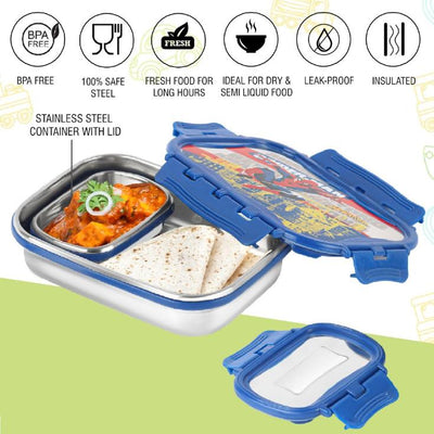 Click It Toons Stainless Steel Lunch Box, Big