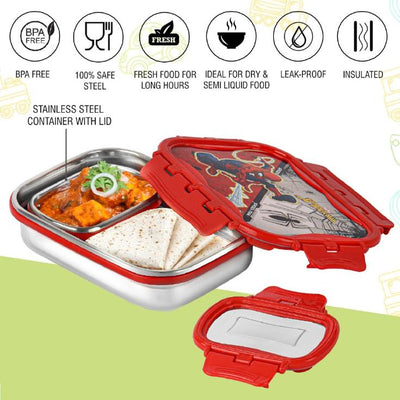 Click It Toons Stainless Steel Lunch Box, Big