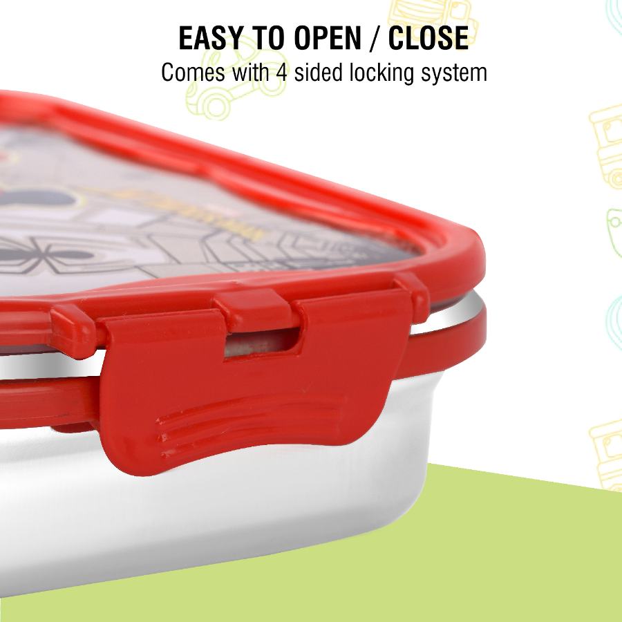 Click It Toons Stainless Steel Lunch Box, Big