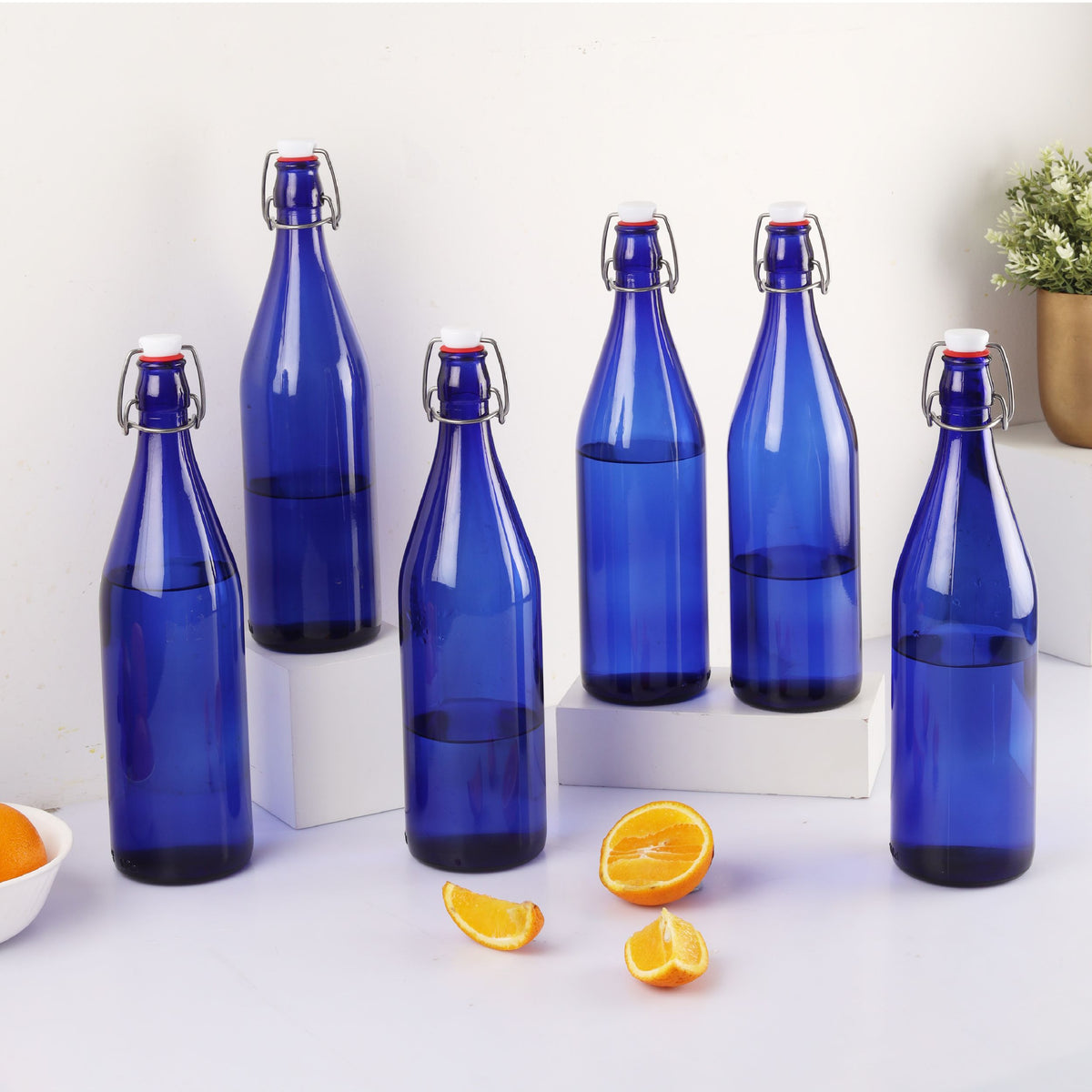 Aquaria Glass Water Bottle, 1000ml