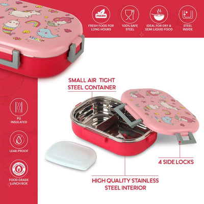 Apollo  3D Design Insulated Kids Lunch Box, 700ml
