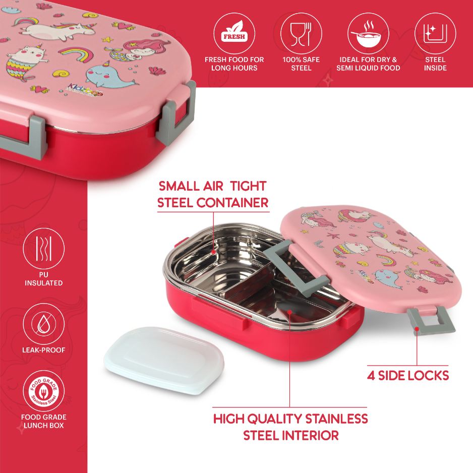 Apollo  3D Design Insulated Kids Lunch Box, 700ml