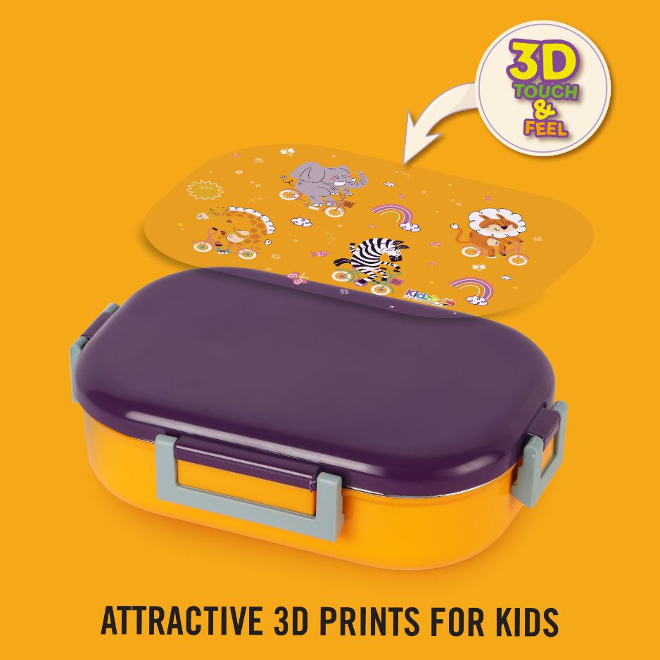 Apollo  3D Design Insulated Kids Lunch Box, 700ml