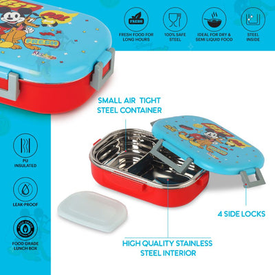 Apollo  3D Design Insulated Kids Lunch Box, 700ml
