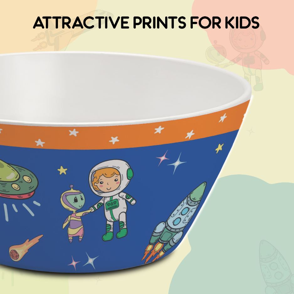 Cosmic Explorer  Kids Melamine Meal, Set of 5