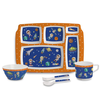 Cosmic Explorer  Kids Melamine Meal, Set of 5