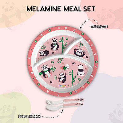 Bamboo Buddies Kids Melamine Meal, Set of 3