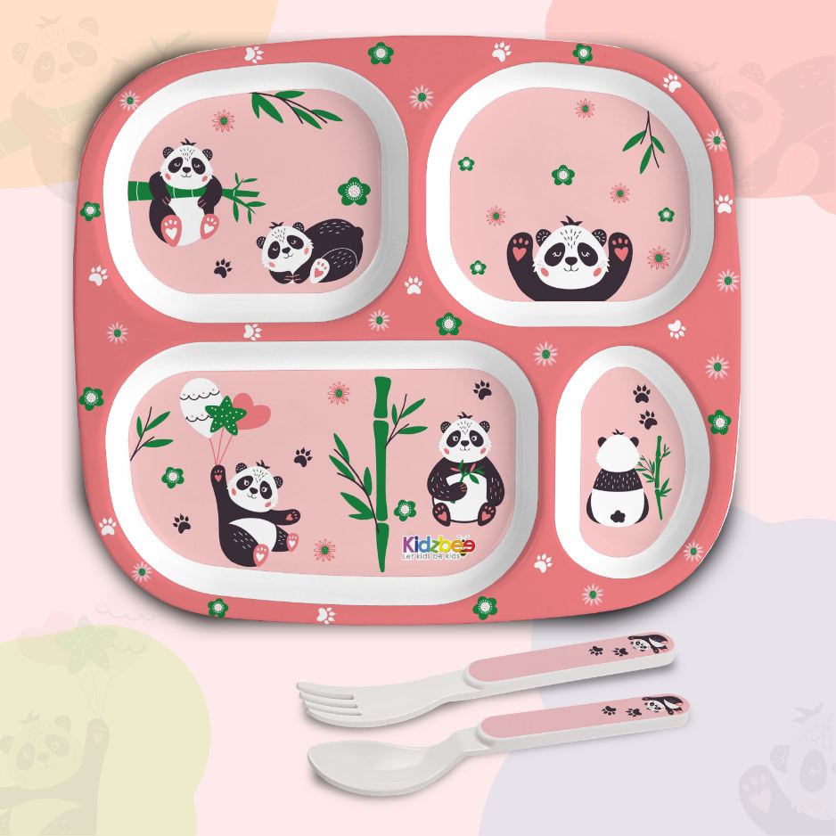 Bamboo Buddies Kids Melamine Meal, Set of 3