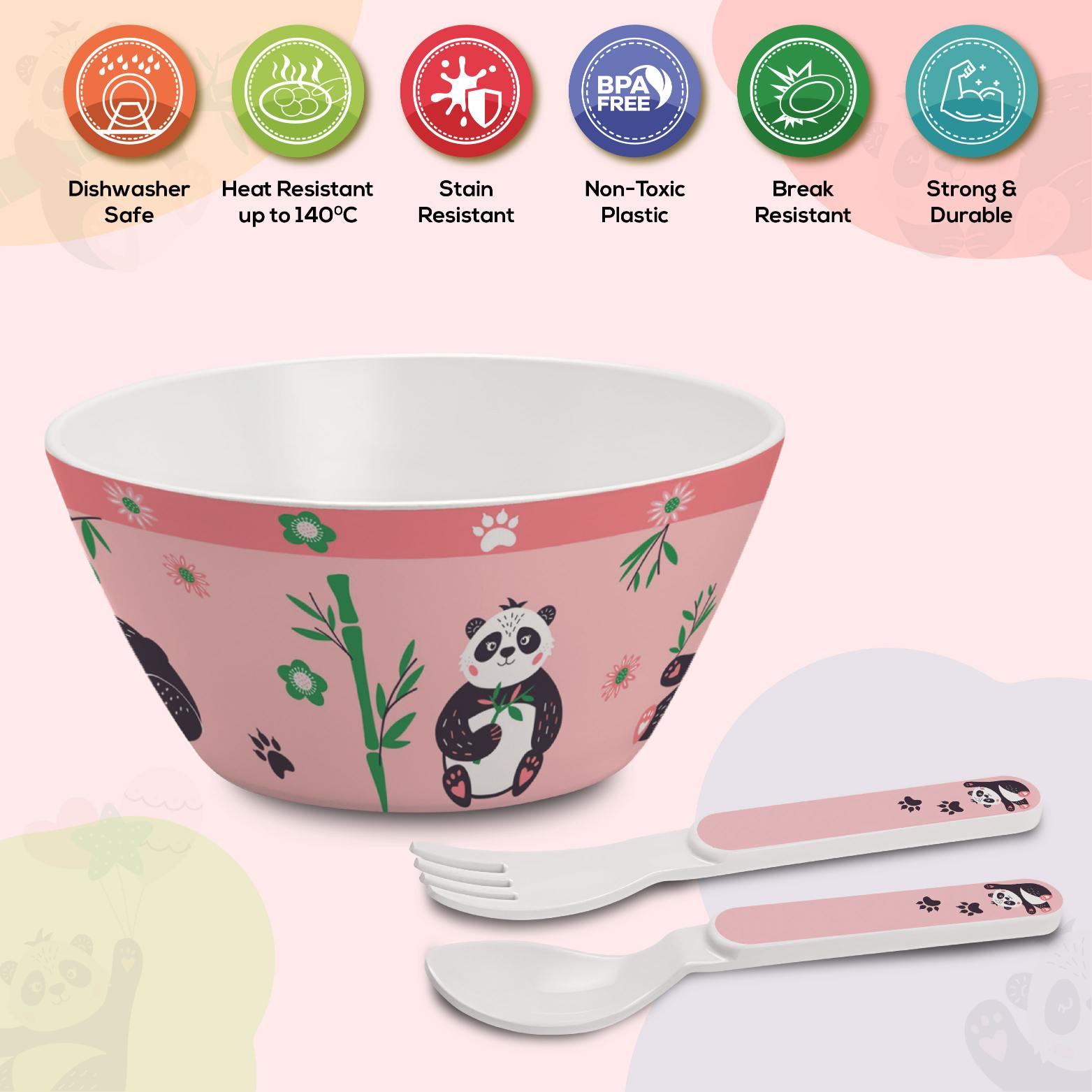 Cone Kids Melamine Bowl, Set of 3