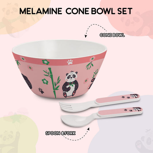 Cone Kids Melamine Bowl, Set of 3