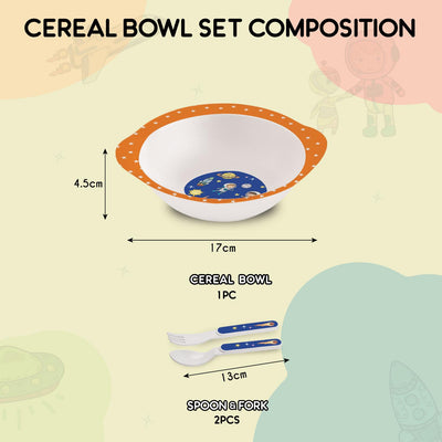 Cereal Kids Melamine Bowl, Set of 3