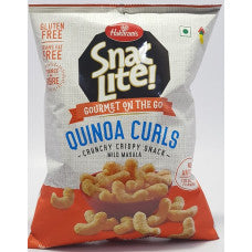 Haldiram Snac Lite Quinoa Curls Crispy Snack Mild Masala, 110G