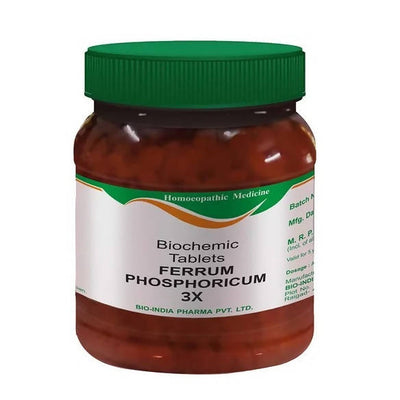 Bio India Homeopathy Ferrum Phosphoricum Biochemic Tablets