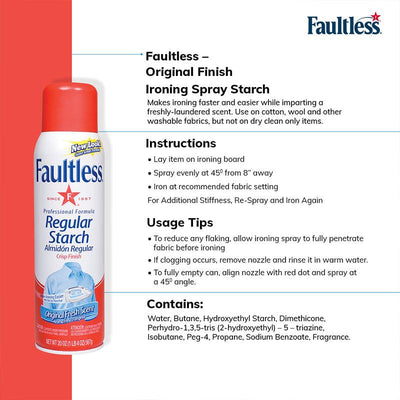 Faultless Original Finish Ironing Spray Starch