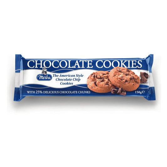 Chocolate Cookies, with 25% Chocolate Chunks, 150g