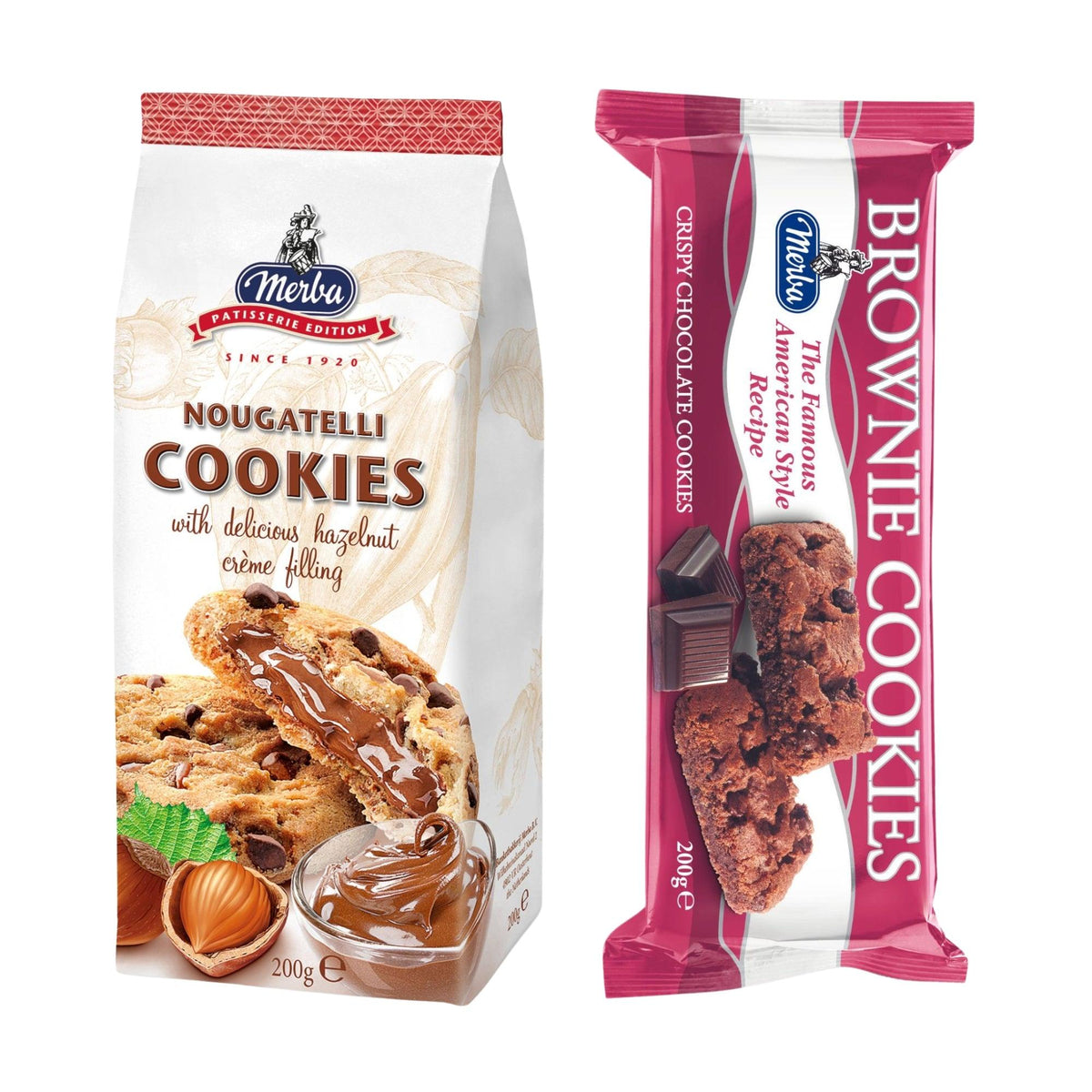 Brownie Cookies And Patisserie Nougatelli Cookies|Combo Of 2