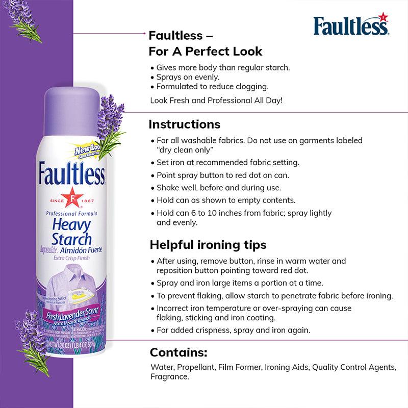 Faultless Lavender Scent Ironing Spray Starch