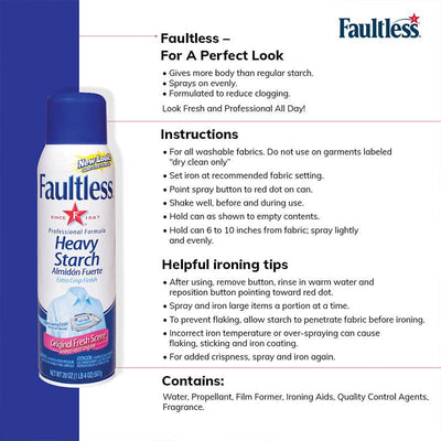 Faultless Heavy Finish Ironing Spray Starch