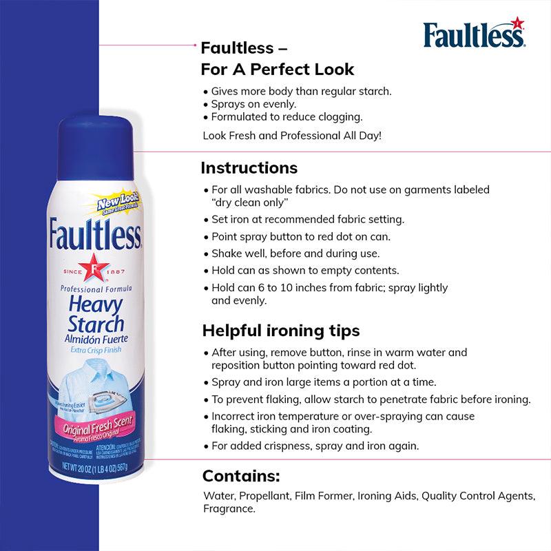 Faultless Heavy Finish Ironing Spray Starch
