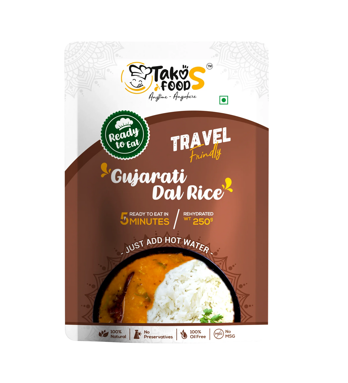 Takos Food Gujarati Dal Rice | Ready To Eat 250 gms