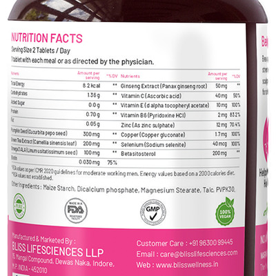Bliss Welness DHT Blocker Veg Tablets